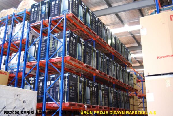 RS2000 SERİSİ AĞIR DEPO ÜNİTE 2 / ÜRÜN  PROJE DİZAYN GÖRSELİ RAFSTEEL A.Ş